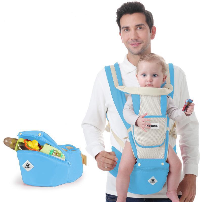 Baby Kangaroo Carrier 10 In 1 With Hipseat - Backpack Breathable Multifunctional From Newborn To Toddler