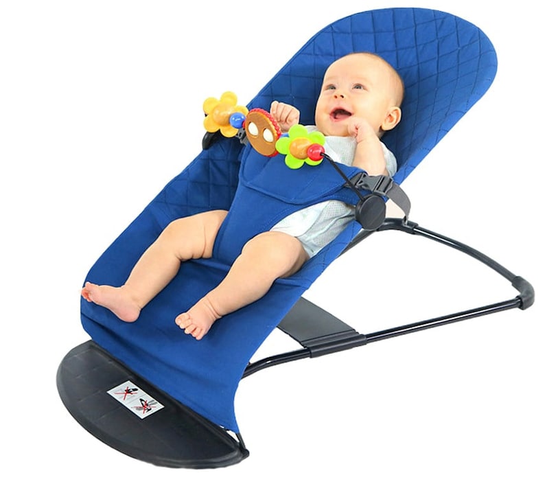 Two Pack Blue & Red Bouncer Replacement Cover - Soft Cotton