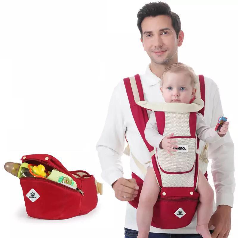 Baby Kangaroo Carrier 10 In 1 With Hipseat - Backpack Breathable Multifunctional From Newborn To Toddler