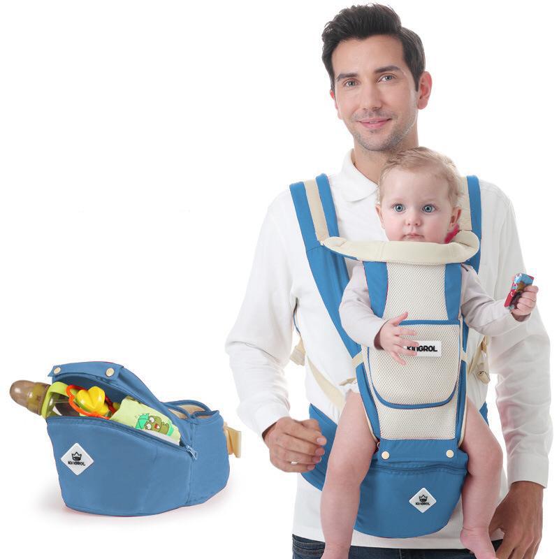 Baby Kangaroo Carrier 10 In 1 With Hipseat - Backpack Breathable Multifunctional From Newborn To Toddler