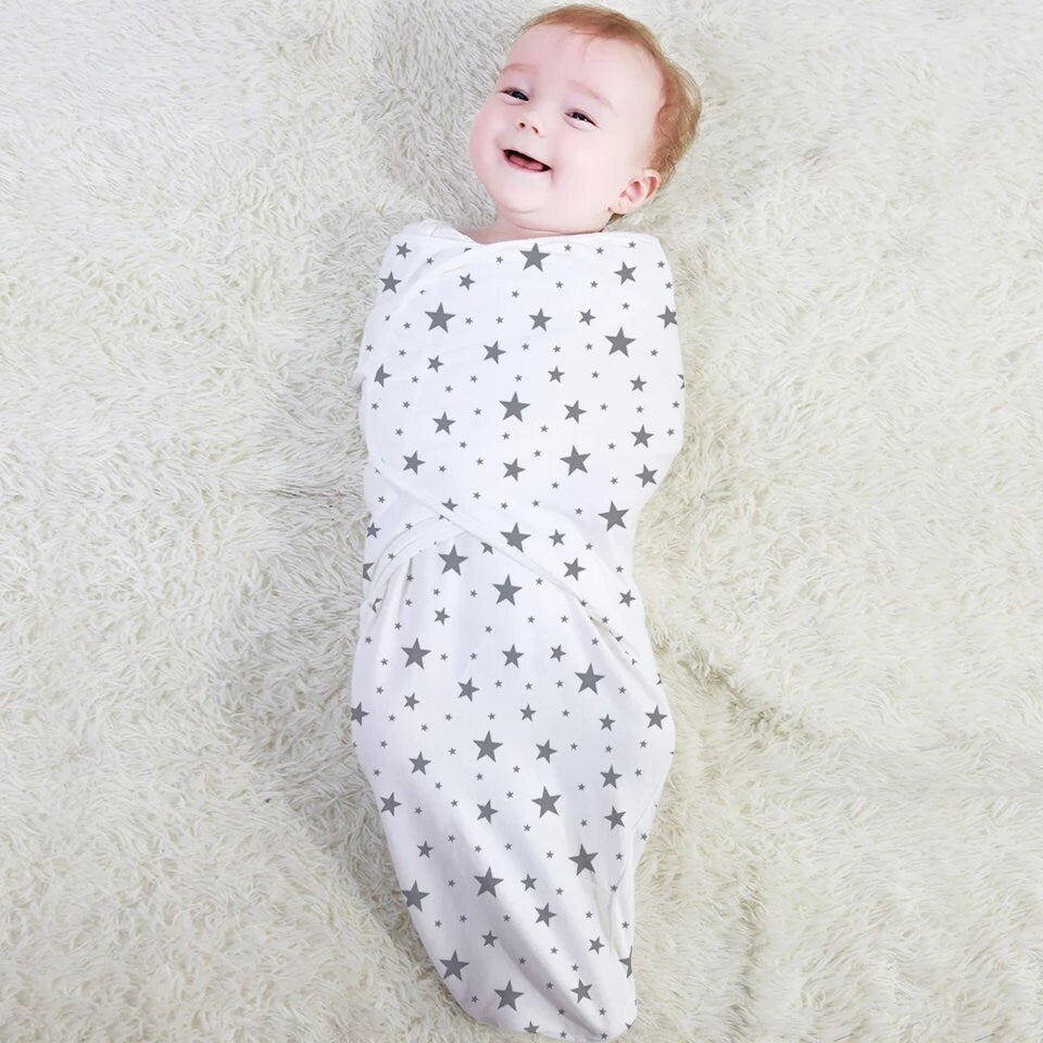Cotton Stretchy Easy Swaddle Boy Girl Ready Swaddle Blue New Baby Gift Newborn Swaddle Newborn Sleeping Bag Gender Neutral Newborn Swaddle