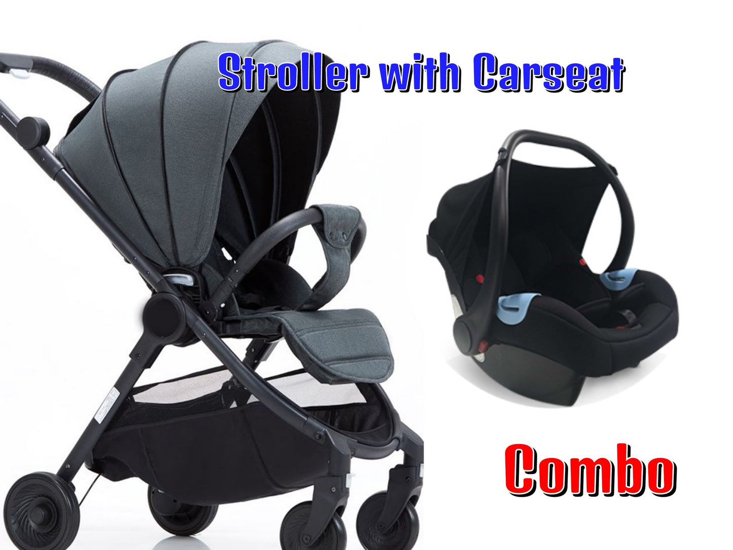 Baby Jogger City Tour Lightweight Stroller & Carseat - Travel 3 in 1
